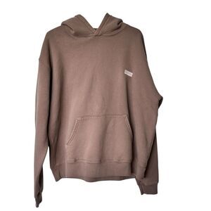 Set Active Los Angeles Penny S brown oversized hoodie cotton sweatshirt